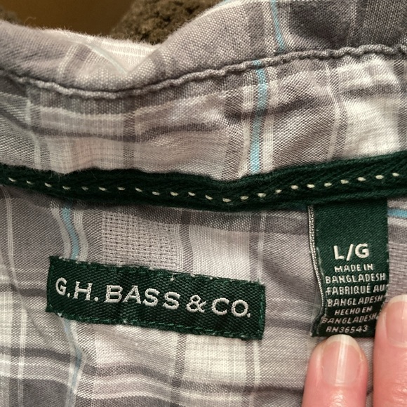 Men’s G H Bass & Co button down shirt size L - Picture 4 of 5